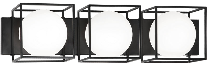 Matteo Lighting S03803BK Three Light Wall Sconce, Black Finish - LightingWellCo