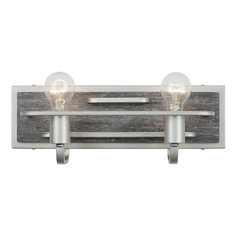 Varaluz 268B02SOG Two Light Bath, Silverado Finish - LightingWellCo