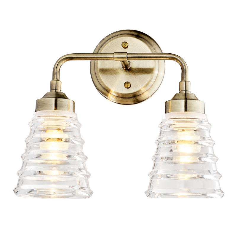 Varaluz 313B02AB Two Light Bath, Antique Brass Finish - LightingWellCo