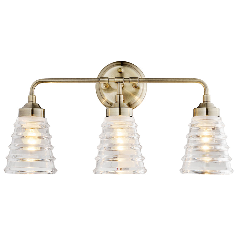 Varaluz 313B03AB Three Light Bath, Antique Brass Finish - LightingWellCo