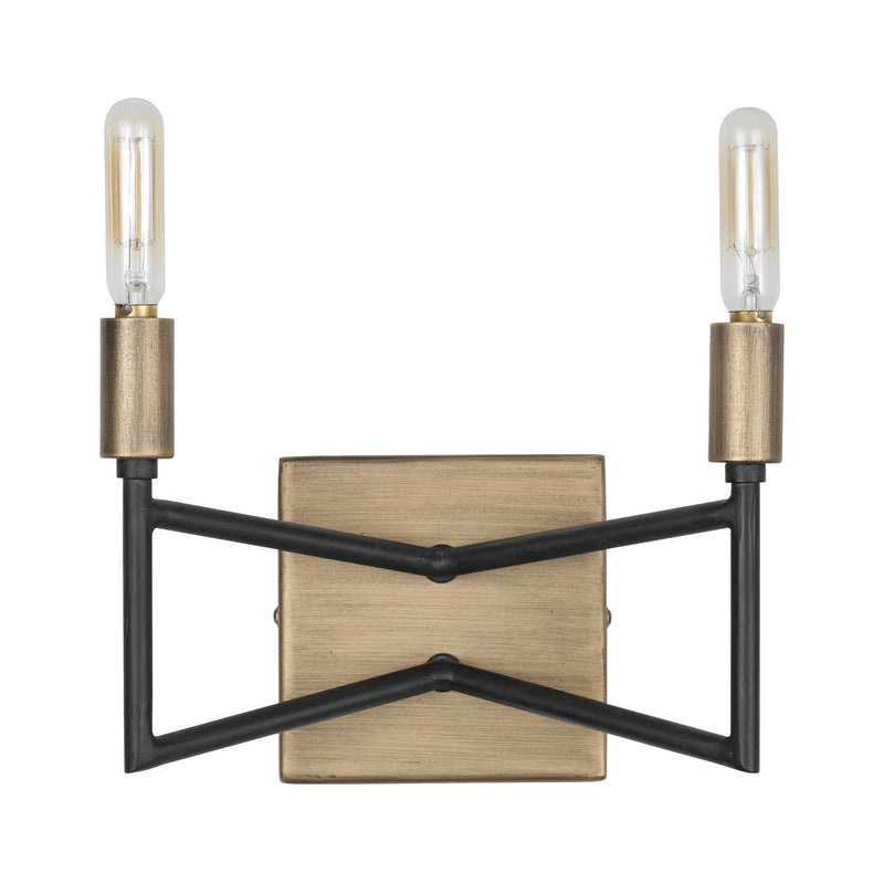 Varaluz 314B02HGCB Two Light Bath, Havana Gold/Carbon Finish - LightingWellCo