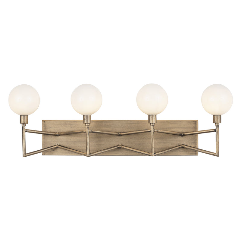 Varaluz 314B04HG Four Light Bath, Havana Gold Finish - LightingWellCo