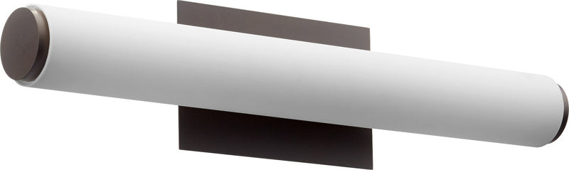 Quorum 911-24-86 LED Vanity, Oiled Bronze w/ Matte White Acrylic Finish - LightingWellCo