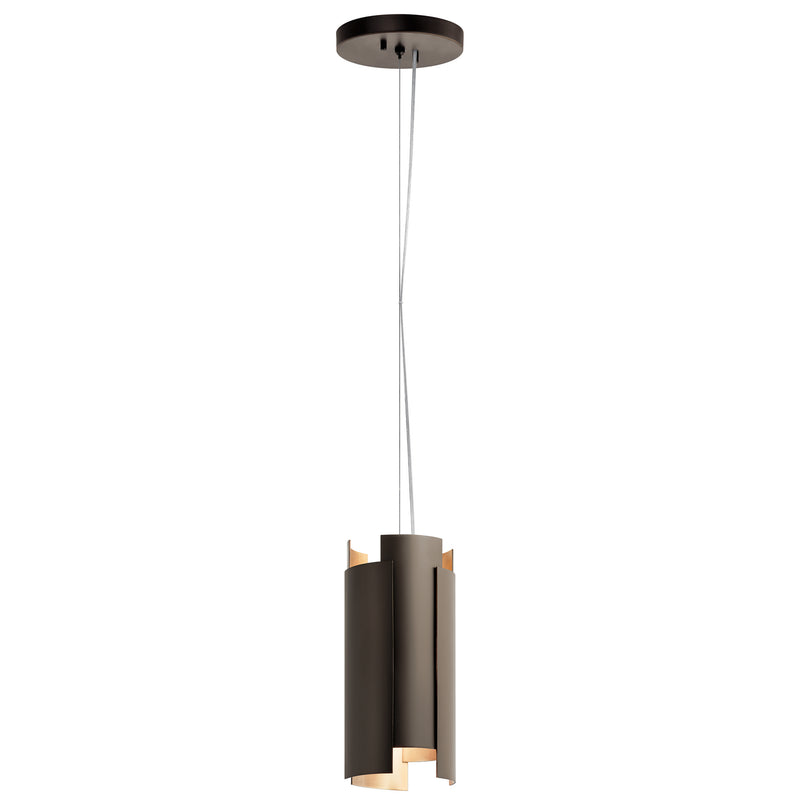 Kichler 42995OZLED LED Mini Pendant, Olde Bronze Finish - LightingWellCo