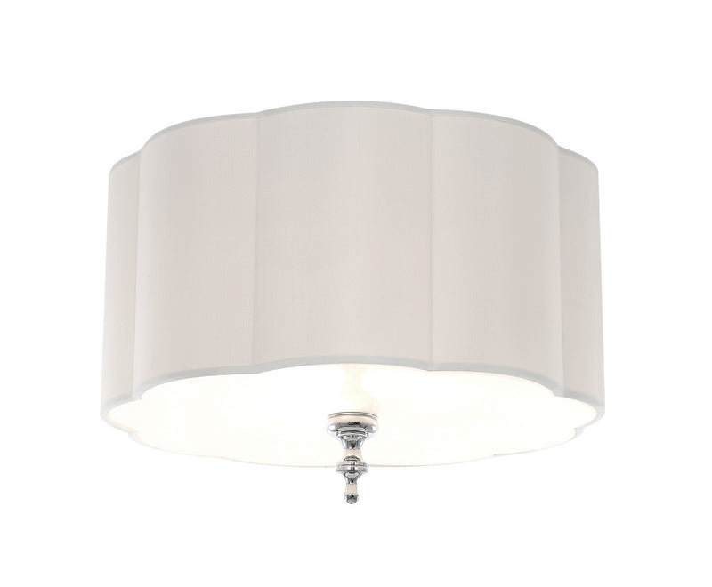 Matteo Lighting X45103CH Three Light Flush Mount, Chrome Finish - LightingWellCo
