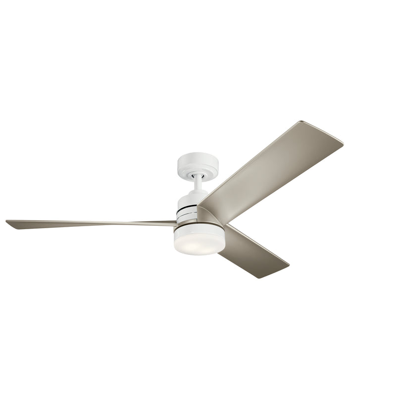 Kichler 300275WH 52``Ceiling Fan, White Finish - LightingWellCo