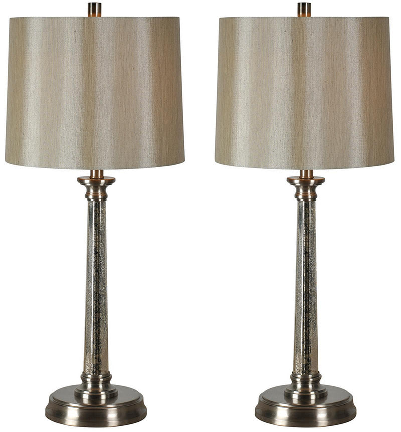 Renwil Brooks COS336 One Light Table Lamp, Satin Nickel Finish - LightingWellCo
