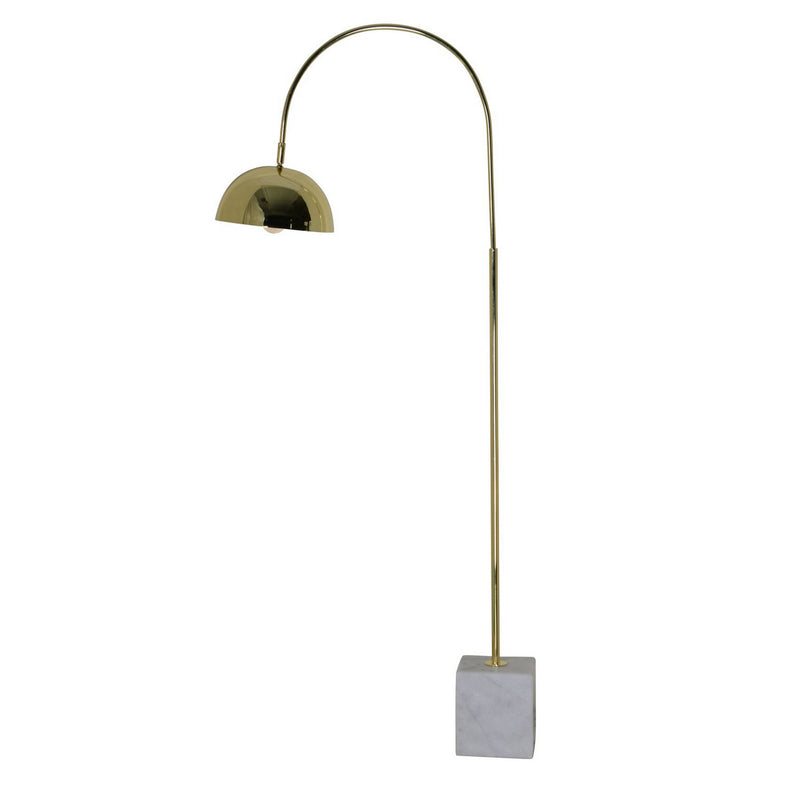 Renwil Valdosta LPF3030 One Light Floor Lamp, Polished Brass Finish - LightingWellCo