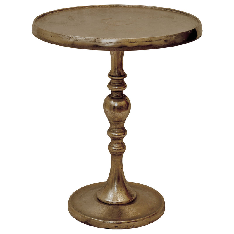 Renwil Romina Brass TA033 Accent Table, Antiqued Brass Finish - LightingWellCo