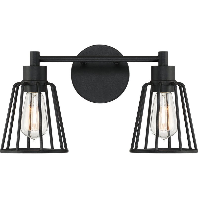 Quoizel ATT8602EK Two Light Bath Fixture, Earth Black Finish - LightingWellCo