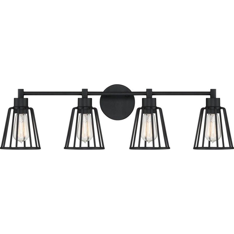 Quoizel ATT8604EK Four Light Bath Fixture, Earth Black Finish - LightingWellCo