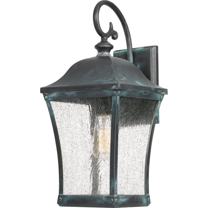 Quoizel BDS8408AGV One Light Outdoor Wall Lantern, Aged Verde Finish - LightingWellCo