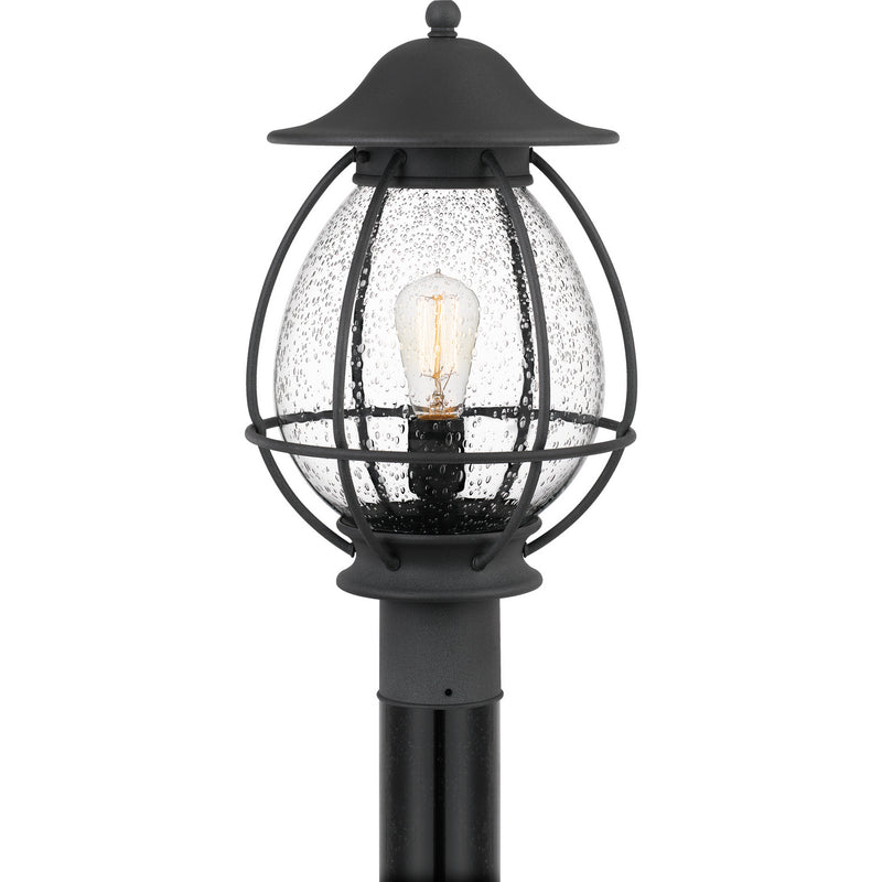 Quoizel BST9011MB One Light Outdoor Post Mount, Mottled Black Finish - LightingWellCo