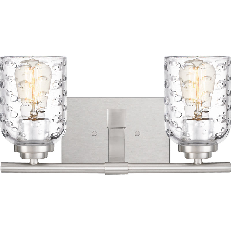 Quoizel CRI8602BN Two Light Bath Fixture, Brushed Nickel Finish - LightingWellCo