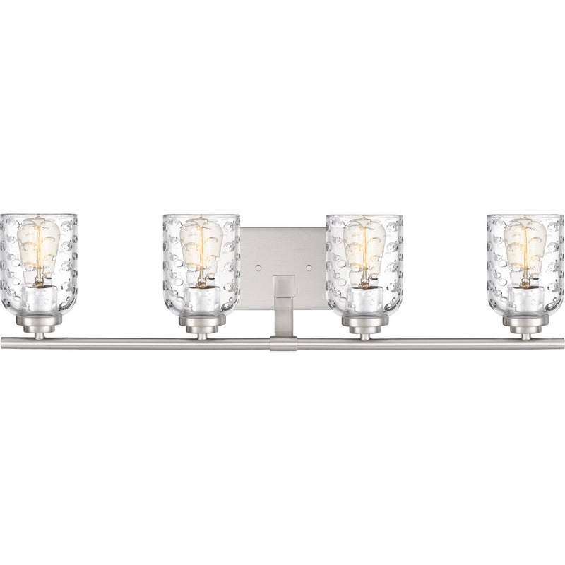 Quoizel CRI8604BN Four Light Bath Fixture, Brushed Nickel Finish - LightingWellCo