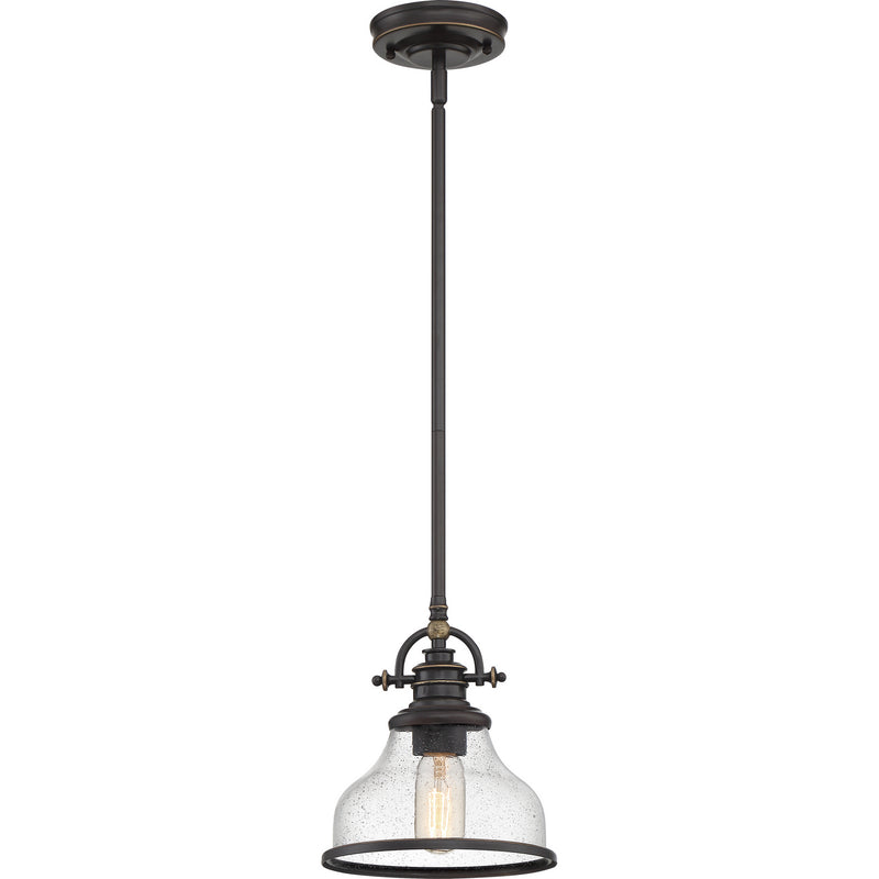 Quoizel GRTS1508PN One Light Mini Pendant, Palladian Bronze Finish - LightingWellCo