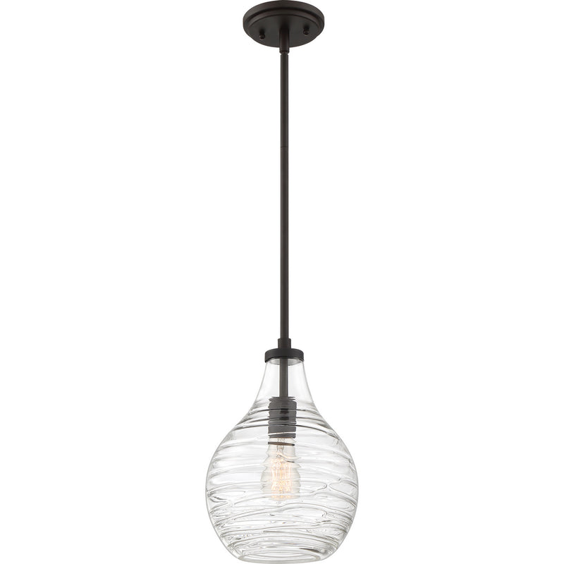 Quoizel QPP4019OZ One Light Mini Pendant, Old Bronze Finish - LightingWellCo