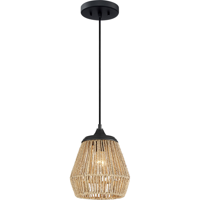 Quoizel RMI1509EK One Light Mini Pendant, Earth Black Finish - LightingWellCo