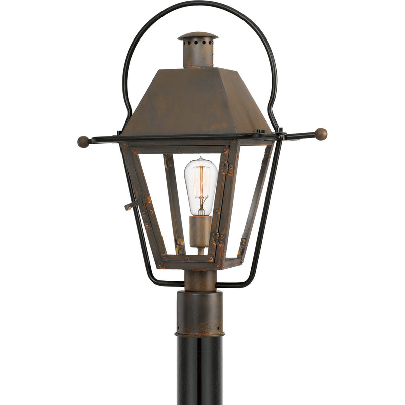 Quoizel RO9018IZ One Light Outdoor Post Mount, Industrial Bronze Finish - LightingWellCo