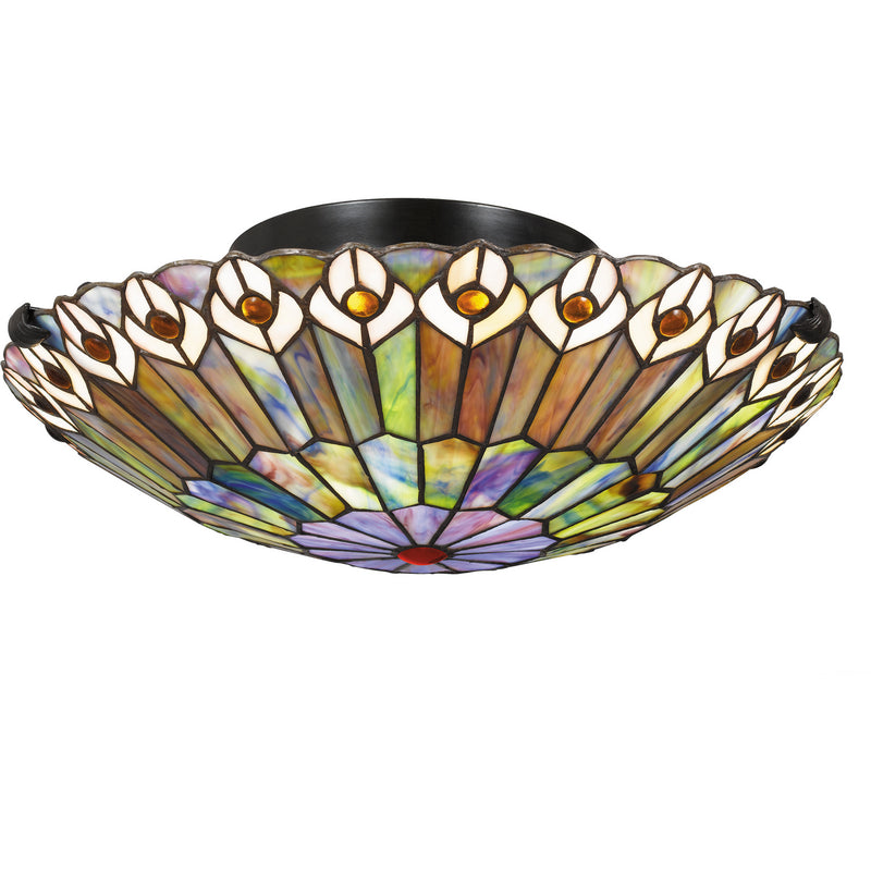 Quoizel TF1716VB Two Light Flush Mount, Vintage Bronze Finish - LightingWellCo