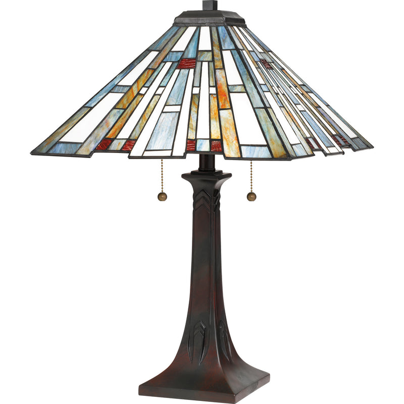 Quoizel TFMK6325VA Two Light Table Lamp, Valiant Bronze Finish - LightingWellCo