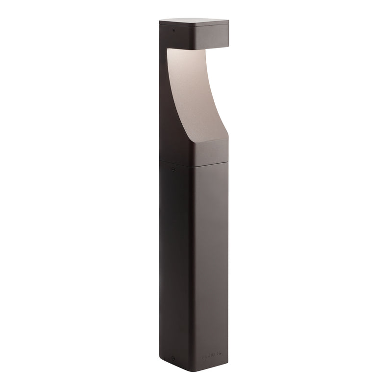 Kichler 15848AZT One Light Bollard, Textured Architectural Bronze Finish - LightingWellCo