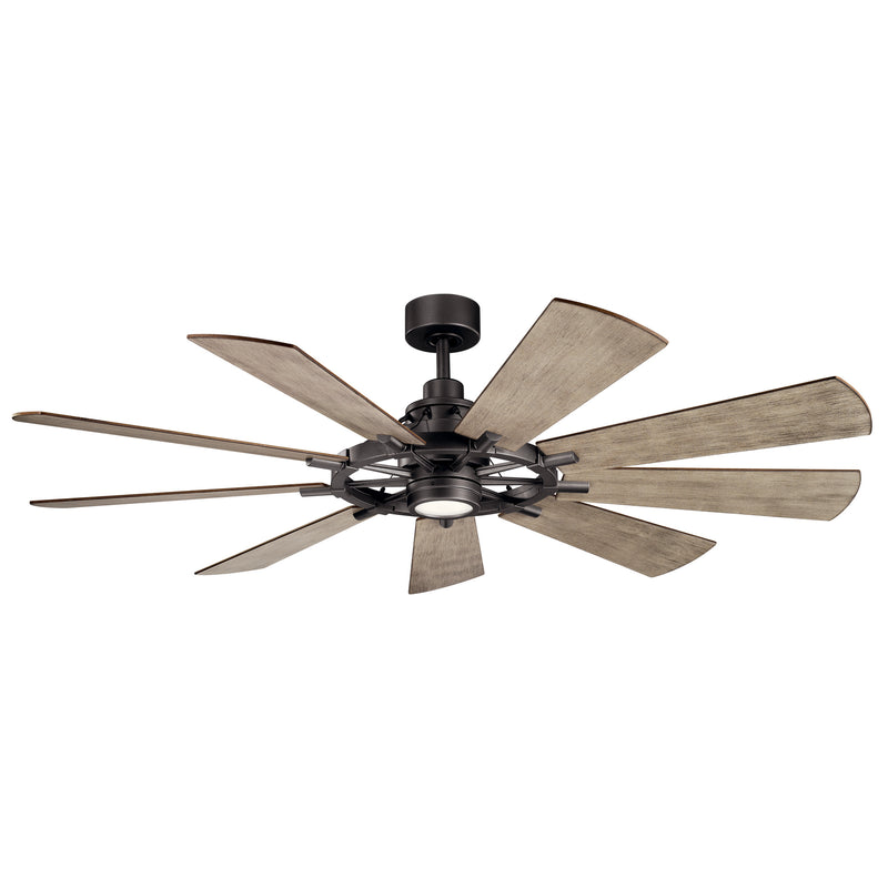 Kichler 300265AVI 65``Ceiling Fan, Anvil Iron Finish - LightingWellCo