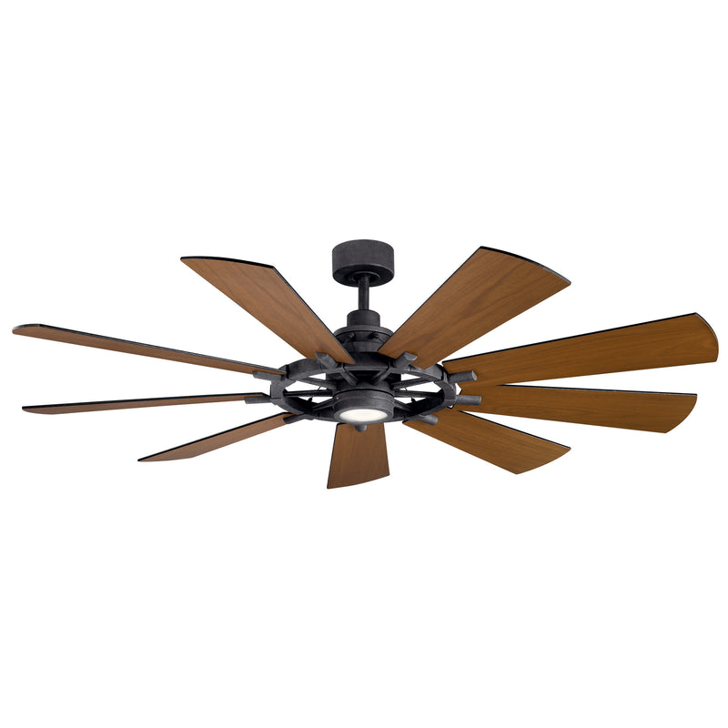Kichler 300265DBK 65``Ceiling Fan, Distressed Black Finish - LightingWellCo