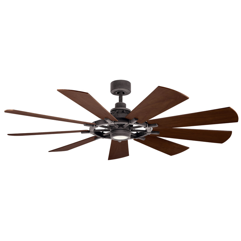 Kichler 300265WZC 65``Ceiling Fan, Weathered Zinc Finish - LightingWellCo