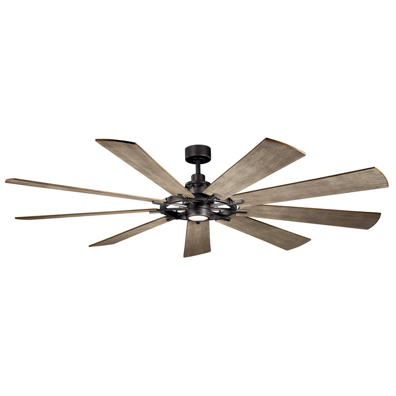 Kichler 300285AVI 85``Ceiling Fan, Anvil Iron Finish - LightingWellCo