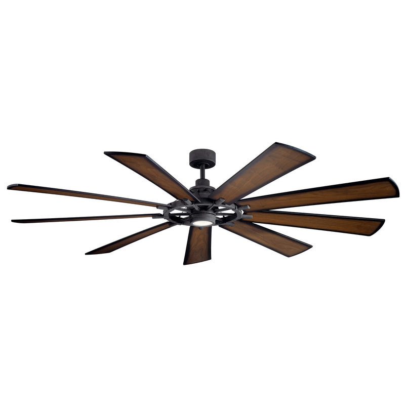 Kichler 300285DBK 85``Ceiling Fan, Distressed Black Finish - LightingWellCo