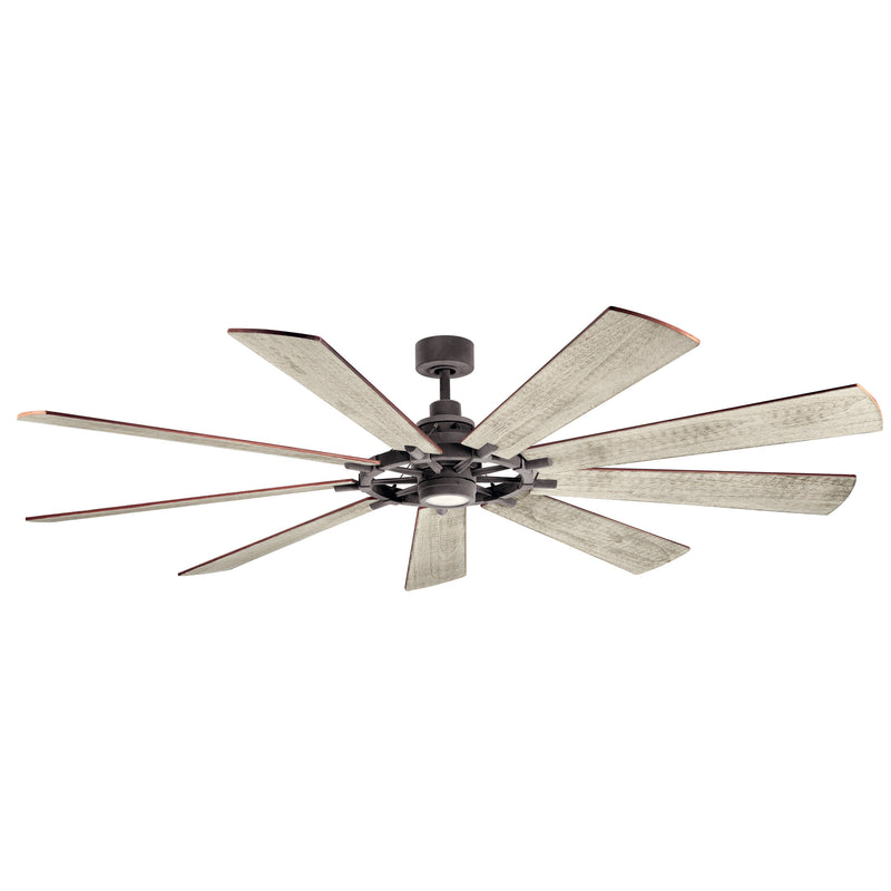 Kichler 300285WZC 85``Ceiling Fan, Weathered Zinc Finish - LightingWellCo