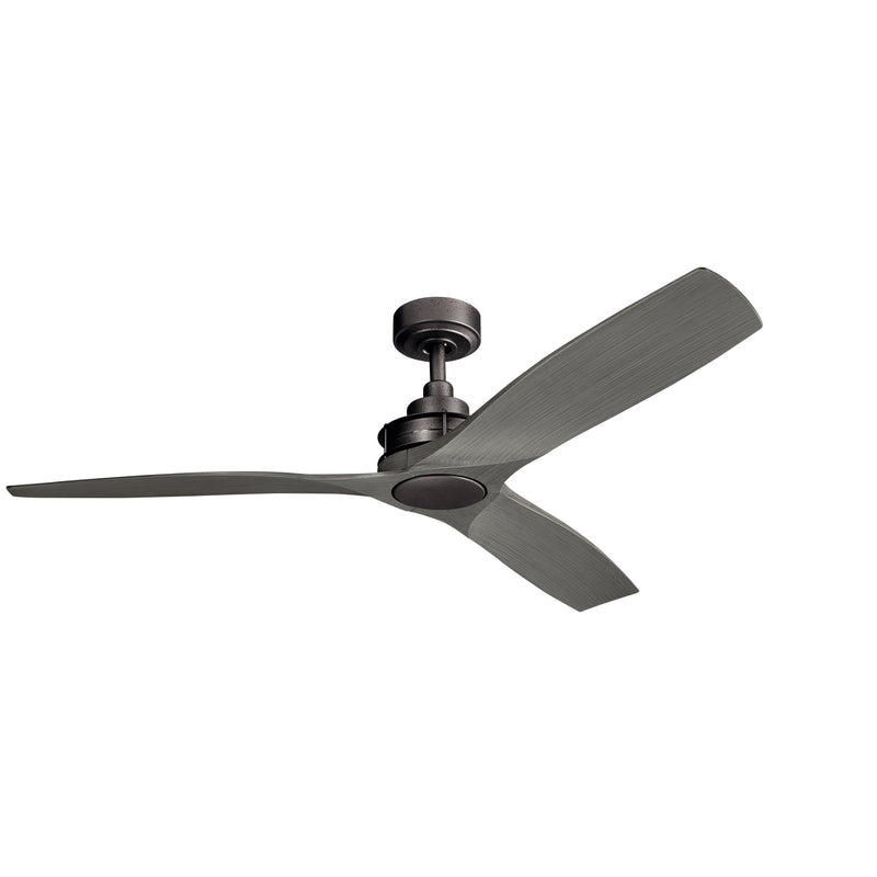 Kichler 300356AVI 56``Ceiling Fan, Anvil Iron Finish - LightingWellCo