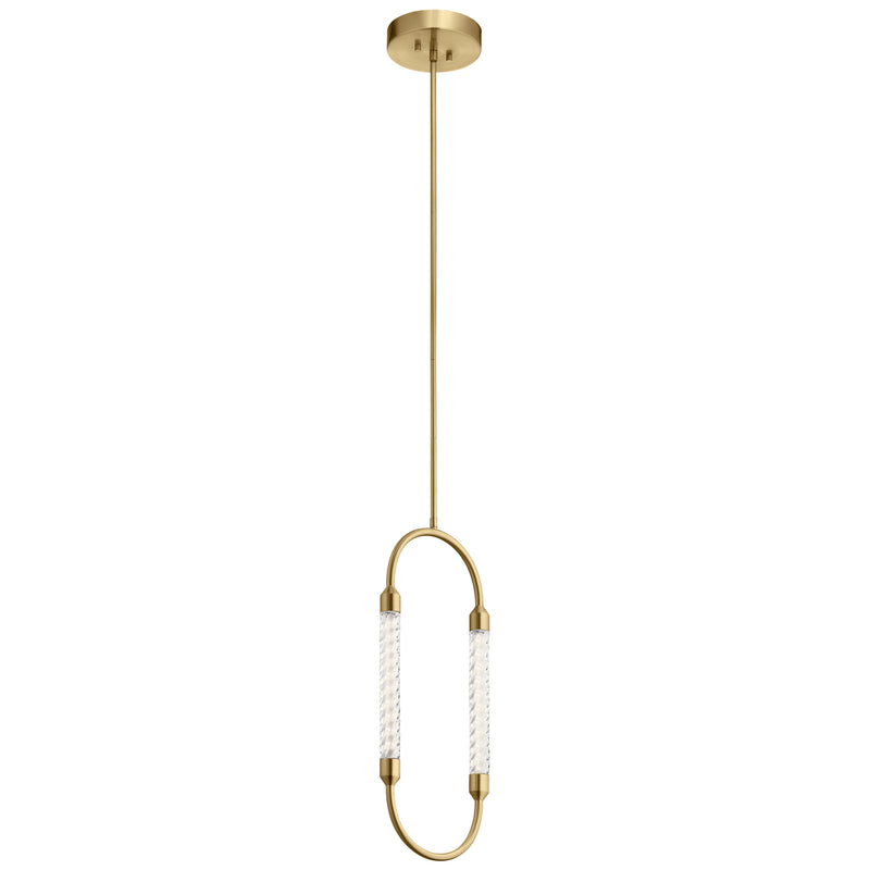 Kichler 84150 LED Mini Pendant, Champagne Gold Finish - LightingWellCo
