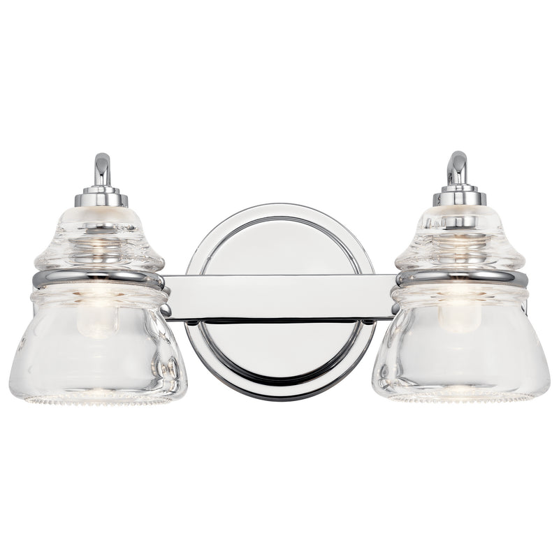 Kichler 45692CH Two Light Bath, Chrome Finish - LightingWellCo