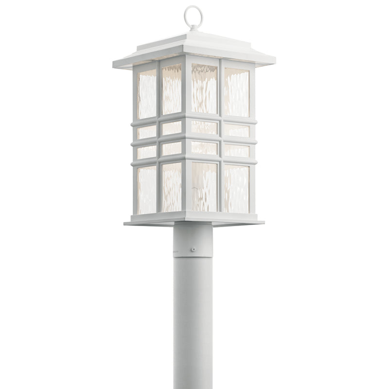 Kichler 49832WH One Light Outdoor Post Mount, White Finish - LightingWellCo