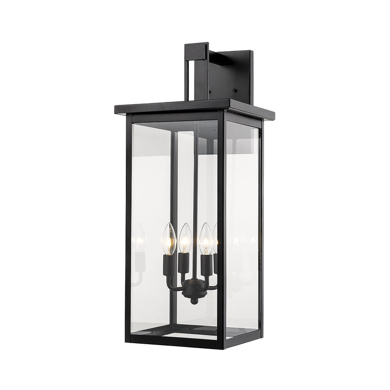 Millennium 2603-PBK Four Light Outdoor Wall Bracket, Powder Coat Black Finish - LightingWellCo
