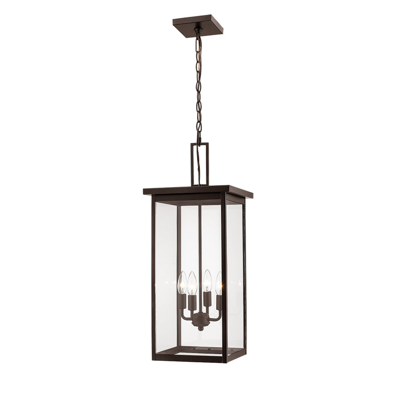 Millennium 2605-PBZ Four Light Outdoor Hanging Lantern, Powder Coat Bronze Finish - LightingWellCo
