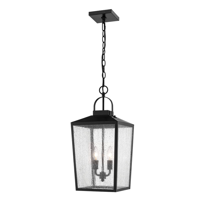 Millennium 2655-PBK Two Light Outdoor Hanging Lantern, Powder Coat Black Finish - LightingWellCo