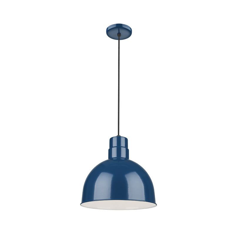 Millennium RDBC12-NB One Light Pendant, Navy Blue Finish - LightingWellCo