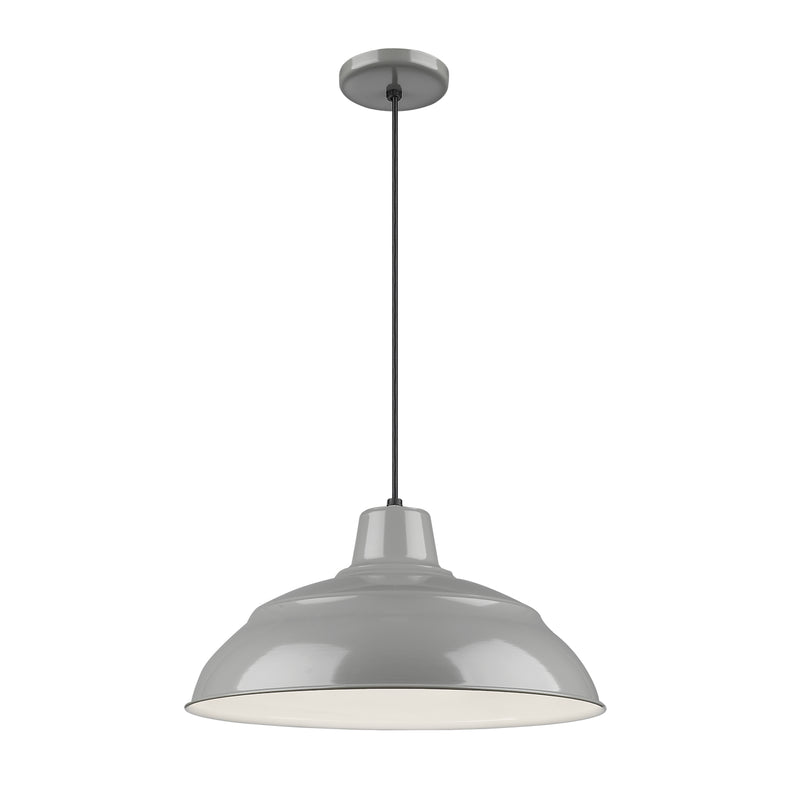 Millennium RWHC17-GY One Light Pendant, Gray Finish - LightingWellCo