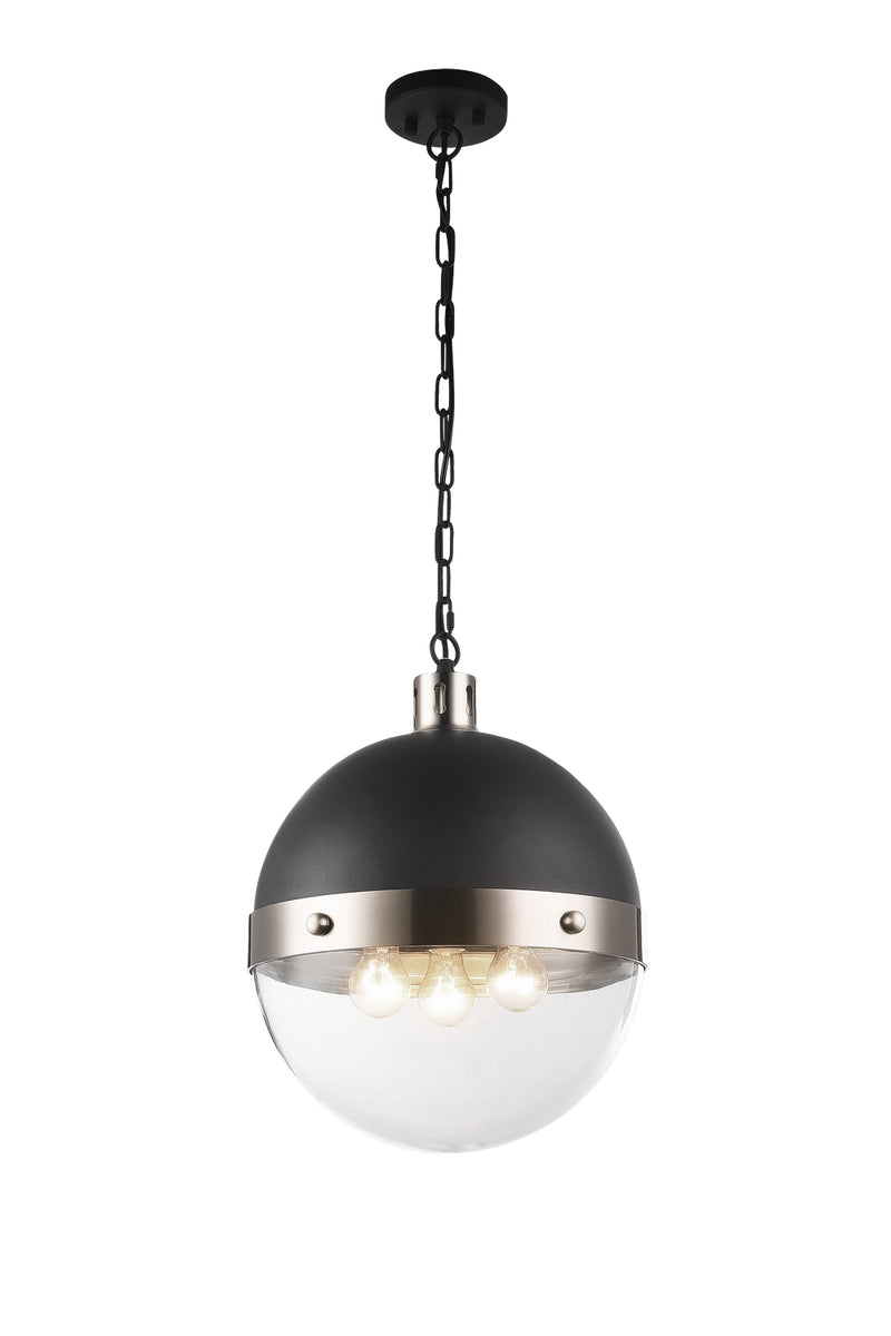 Matteo Lighting C61803BNCL Three Light Pendant, Brushed Nickel Finish - LightingWellCo