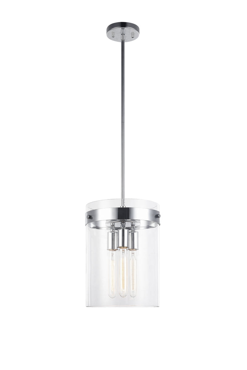 Matteo Lighting C78403CH Three Light Pendant, Chrome Finish - LightingWellCo