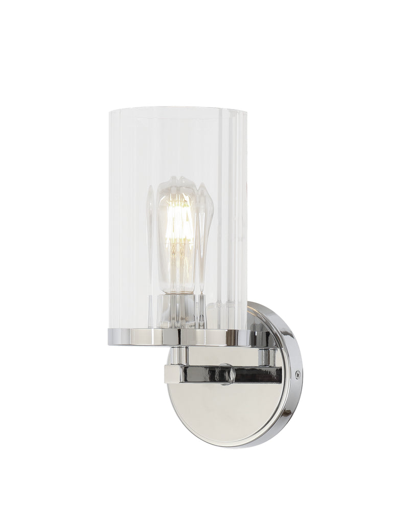 Matteo Lighting S06101CH One Light Wall Sconce, Chrome Finish - LightingWellCo