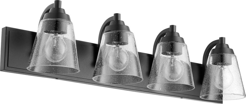 Quorum 518-4-69 Four Light Vanity, Black Finish - LightingWellCo