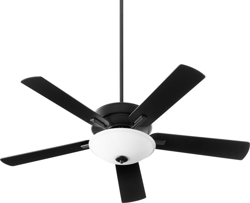Quorum 54525-69 52``Ceiling Fan, Black Finish - LightingWellCo