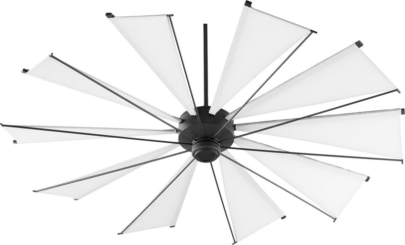 Quorum 67210-69 72``Ceiling Fan, Black Finish - LightingWellCo