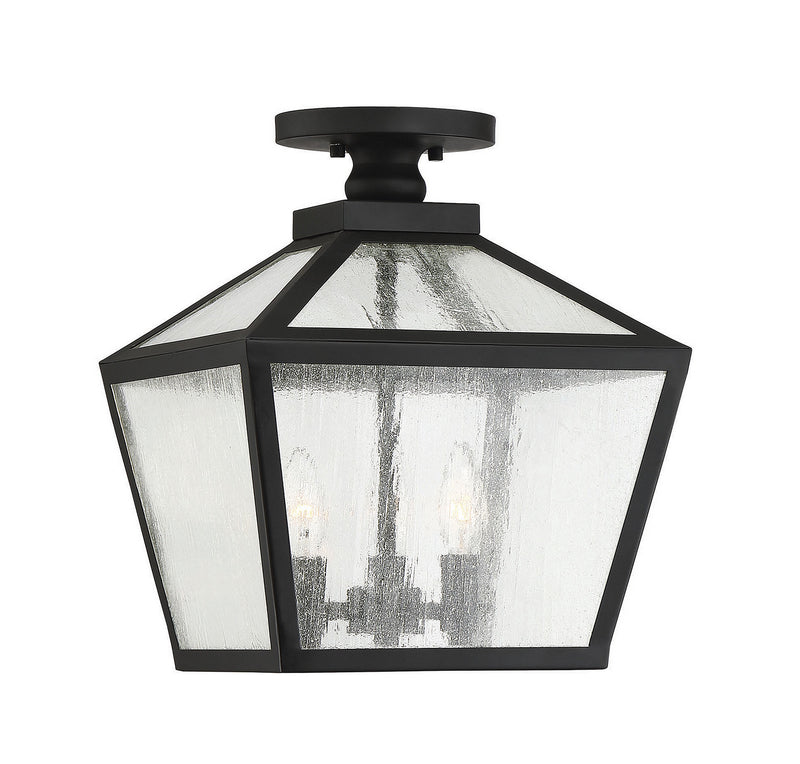 Savoy House 5-105-BK Three Light Flush Mount, Black Finish LightingWellCo