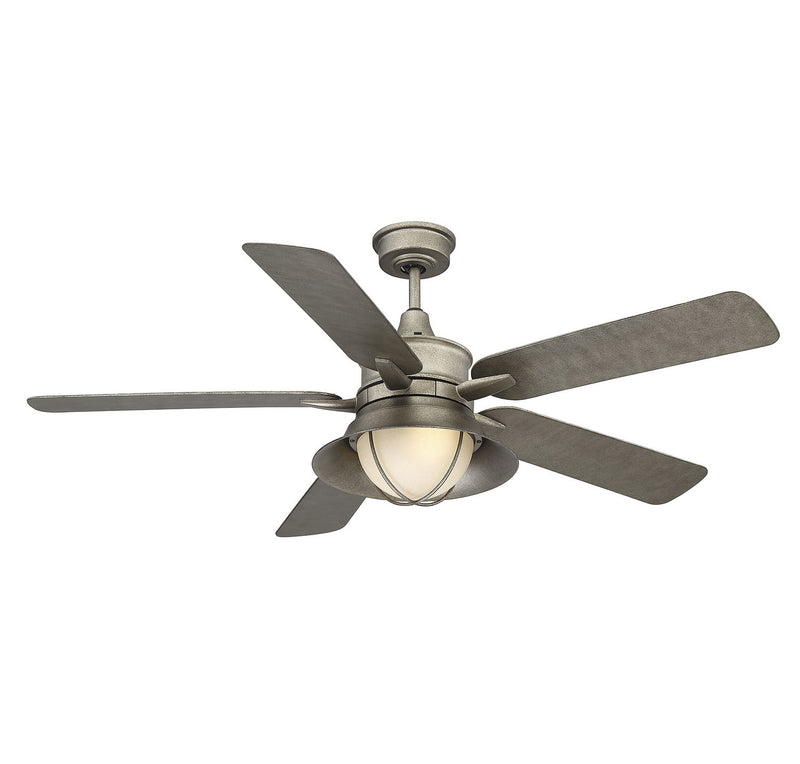 Savoy House 52-625-5AS-242 52``Outdoor Ceiling Fan, Aged Steel Finish LightingWellCo