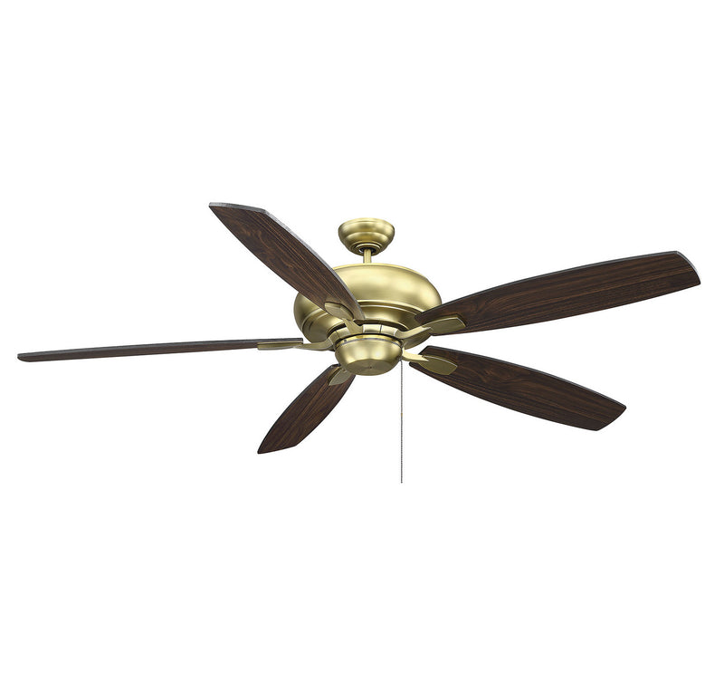 Savoy House Wind Star 68-227-5RV-148 68``Ceiling Fan, Estate Brass Finish - LightingWellCo